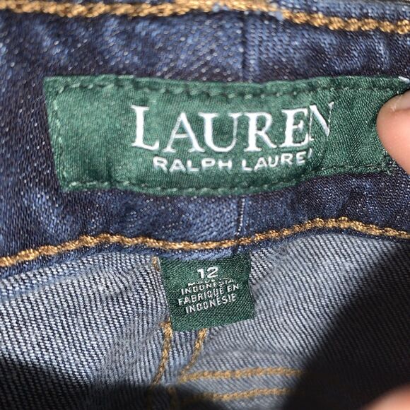 Lauren Ralph Lauren Women’s Jeans Size 12 Blue Mid Rise - Picture 2 of 7